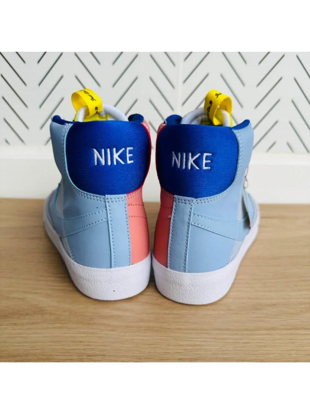Nike Blazer Mid '77 Dance GS Sz 6Y Big Kids Shoes Blue Orange Sneaker DQ6084-402
